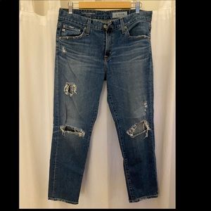 AG Ex-Boyfriend Distressed Slim jeans